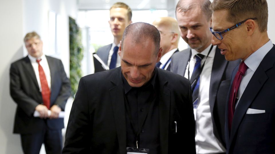 Varoufakis bei Eurogruppentreffen