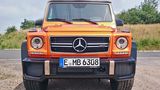 An seiner kantigen Form hat der Mercedes G 63 AMG Crazy Colour nichts verloren.