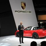 Porsche 911 Targa GTS und Porsche CEO Matthias Müller