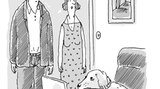 Hunde-Cartoons: Freund und Retter: der Bindenhund