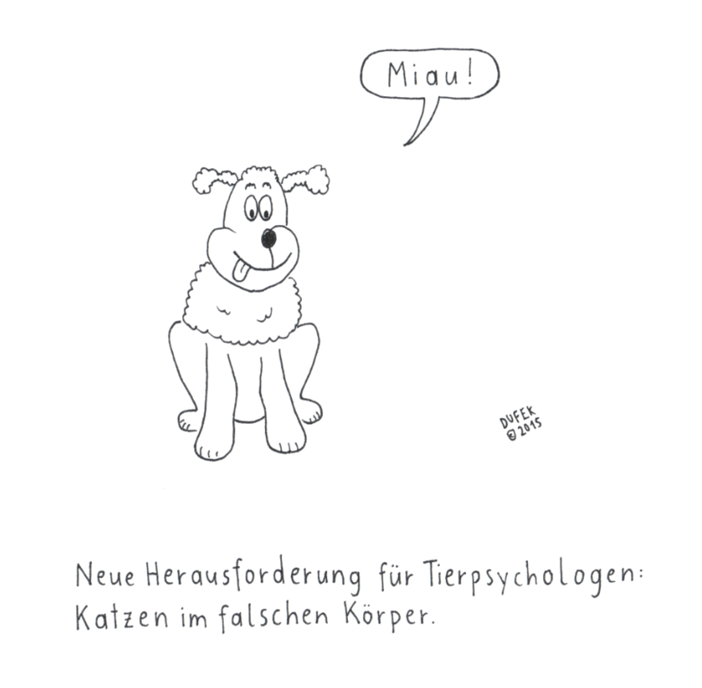 Hunde-Cartoons: Freund und Retter: der Bindenhund