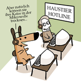 Hunde-Cartoons: Freund und Retter: der Bindenhund