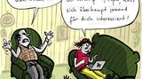 Familien-Cartoons: Schandtal! Komm zu Hause!