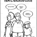 Familien-Cartoons: Schandtal! Komm zu Hause!