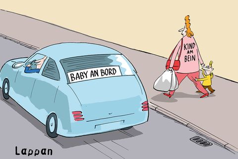 Familien-Cartoons: Schandtal! Komm zu Hause!