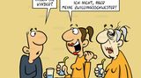 Familien-Cartoons: Schandtal! Komm zu Hause!
