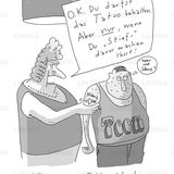 Familien-Cartoons: Schandtal! Komm zu Hause!