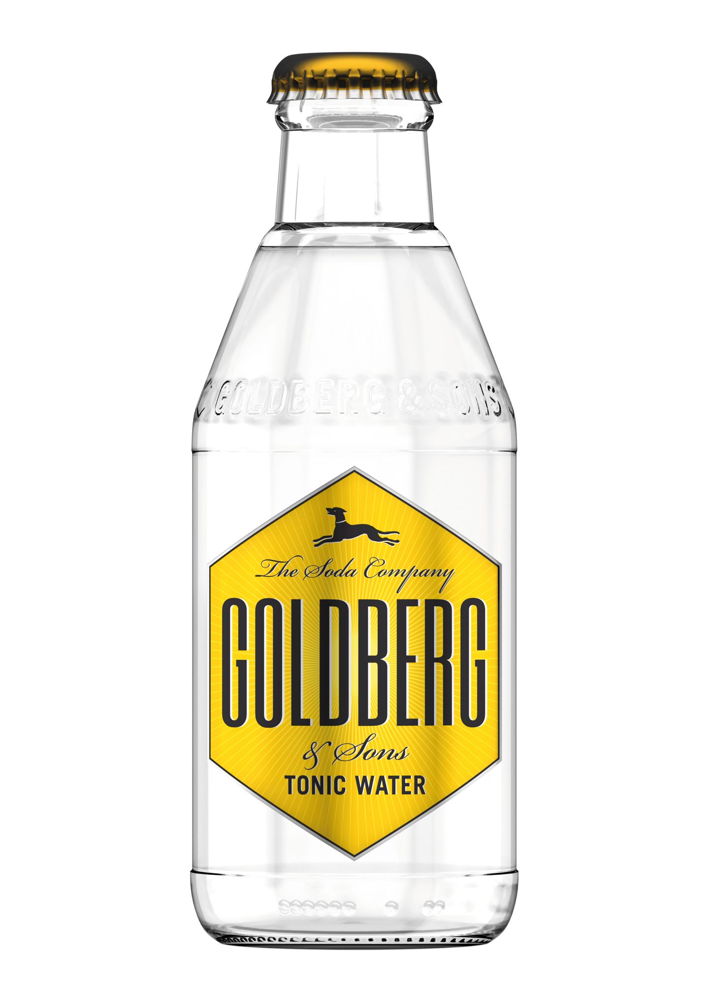 Eine Flasche Tonic Water von Goldberg & Sons
