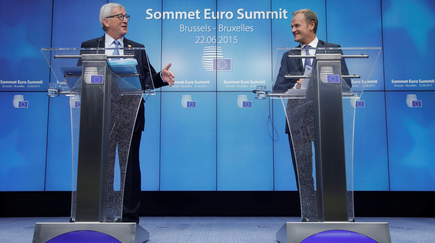 EU-Kommissionspräsident Jean-Claude Juncker und EU-Ratspräsident Donald Tusk