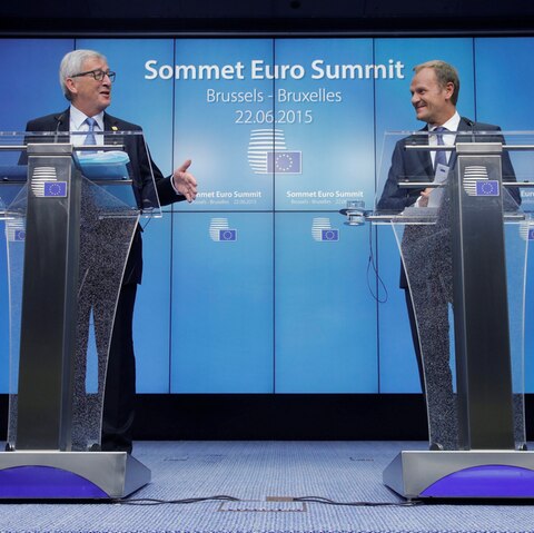 EU-Kommissionspräsident Jean-Claude Juncker und EU-Ratspräsident Donald Tusk