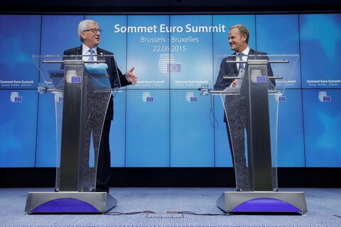 EU-Kommissionspräsident Jean-Claude Juncker und EU-Ratspräsident Donald Tusk
