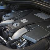 Der doppelt aufgeladene Achtzylinder des Mercedes GLE 63 S AMG Coupé leistet 585 PS und 760 Nm