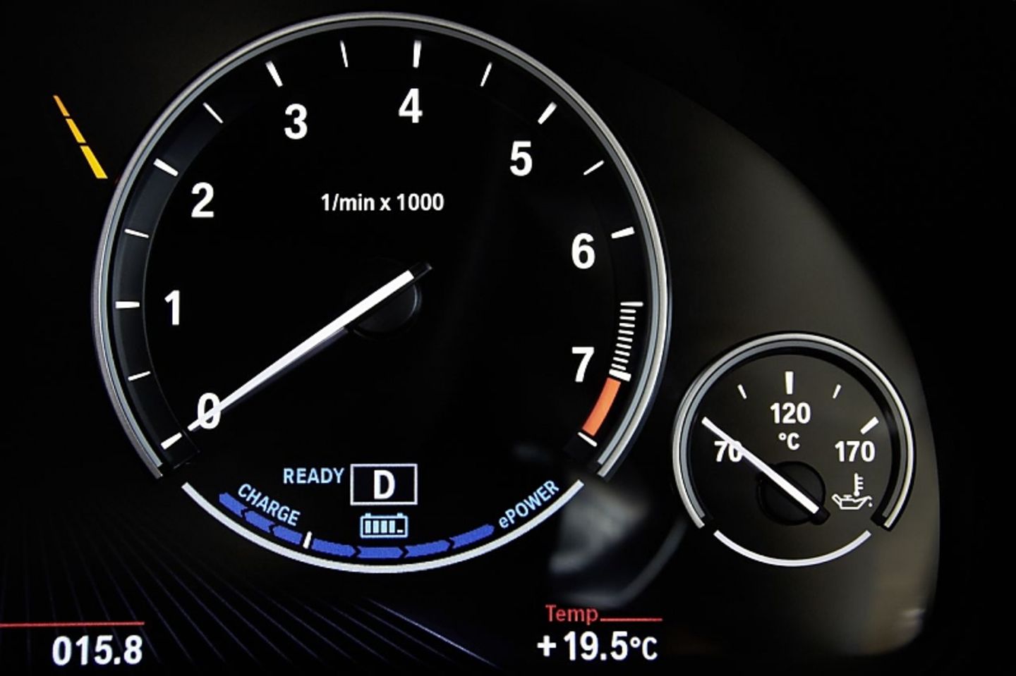 Eine kleine Graphik gibt Auskunft über den Zustand der Batterie