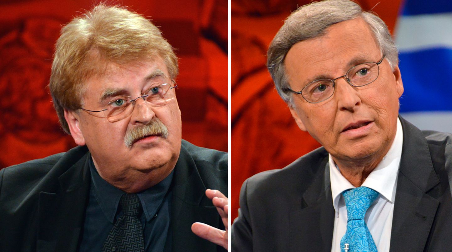 Elmar Brok und Wolfgang Bosbach bei "Hart aber fair"