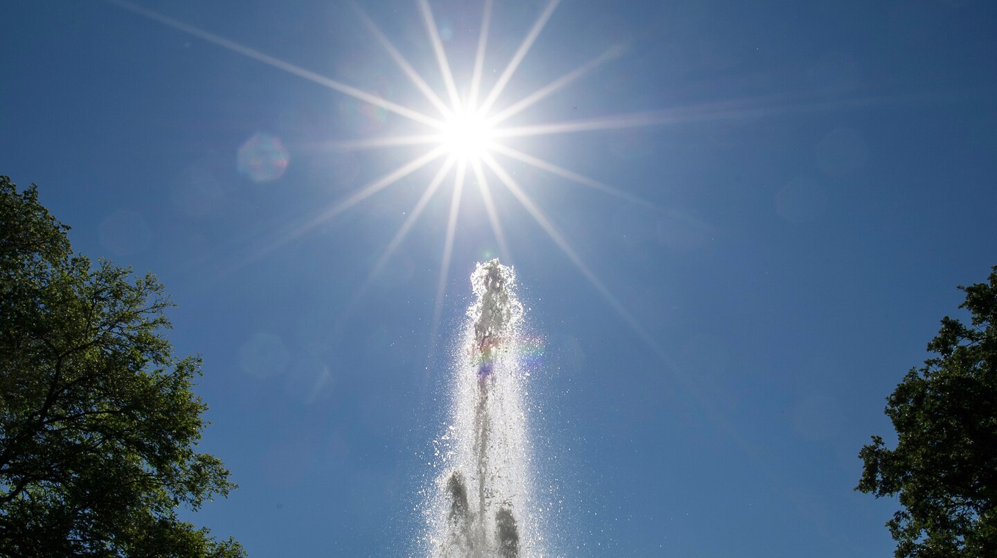 Das Wetter bald überall so aussehen wie im Treptower Park in Berlin