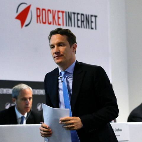 Oliver Samwer während der ersten Hauptversammlung von Rocket Internet