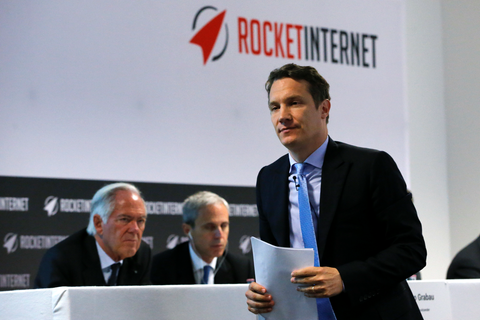 Oliver Samwer während der ersten Hauptversammlung von Rocket Internet