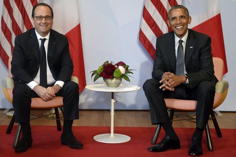 Francois Hollande und Barack Obama beim G7-Gipfel in Elmau
