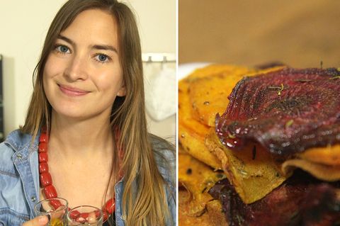 Denise macht selbstgemachte Gemüsechips