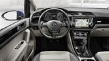 Beim Infotainmentsystem des neuen Touran ist die Integration von Apple-Smartphones, MirrorLink und Handys mit Android-Betriebssy