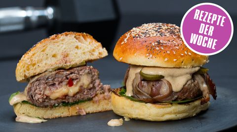 Foodbloggerrezept der Woche: Burger mit Bacon und Käse und Fenchel Mayo