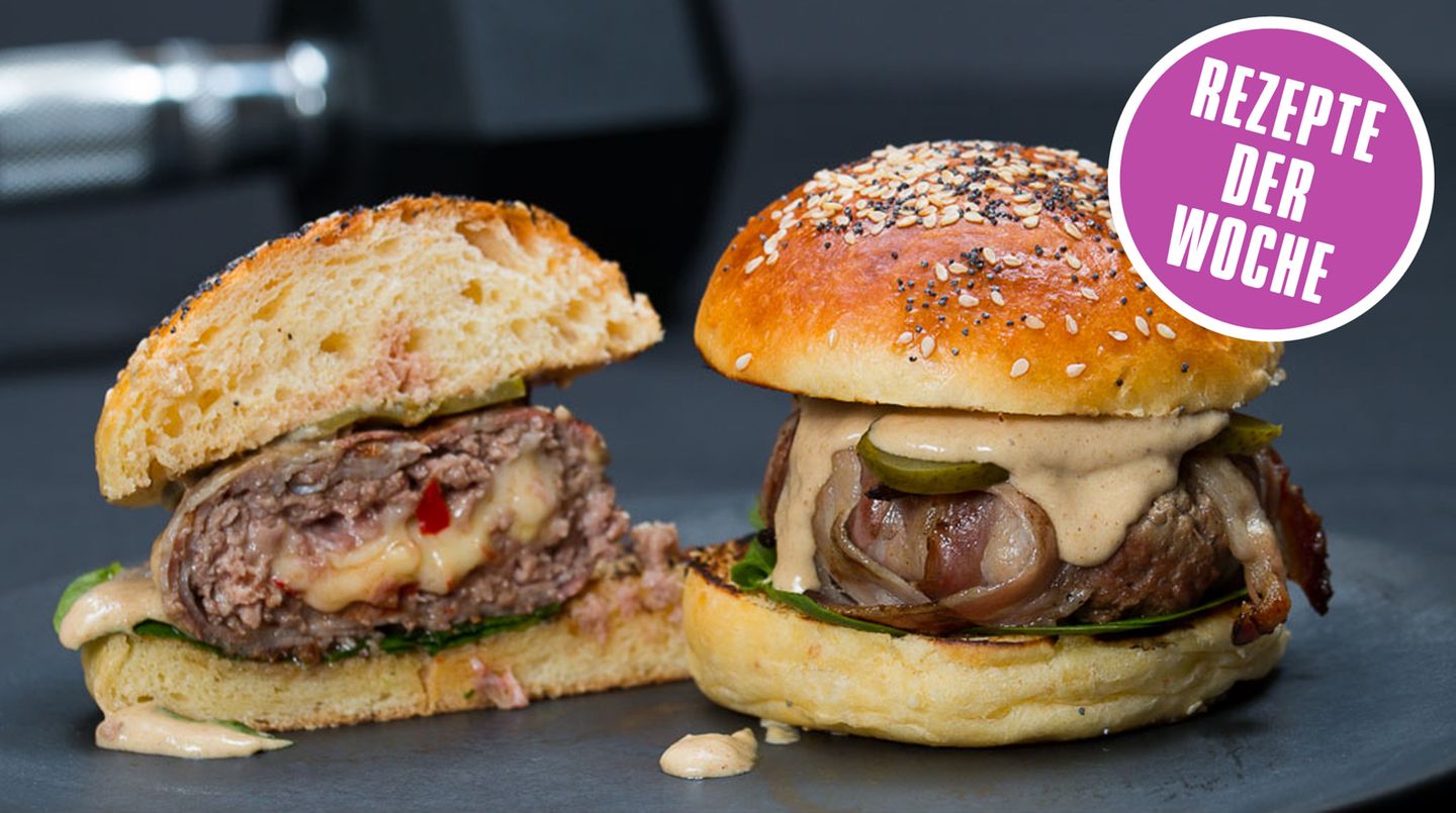 Foodbloggerrezept der Woche: Burger mit Bacon und Käse und Fenchel Mayo