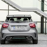 Für Mercedes-Formel-1-Fans ist die A-Klasse Motorsport Edition inklusive azffälligem Heckspoiler gedacht