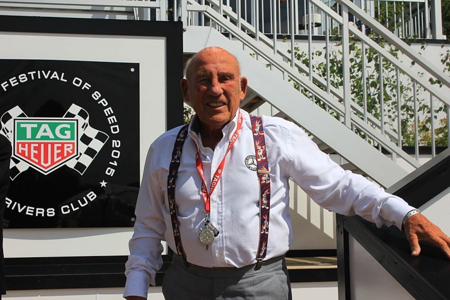 Sir Sterling Moss pilotiert dieses Jahr seinen SLR 722.