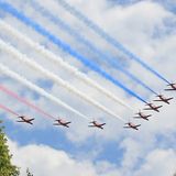 Die Red Arrows im Einsatz.