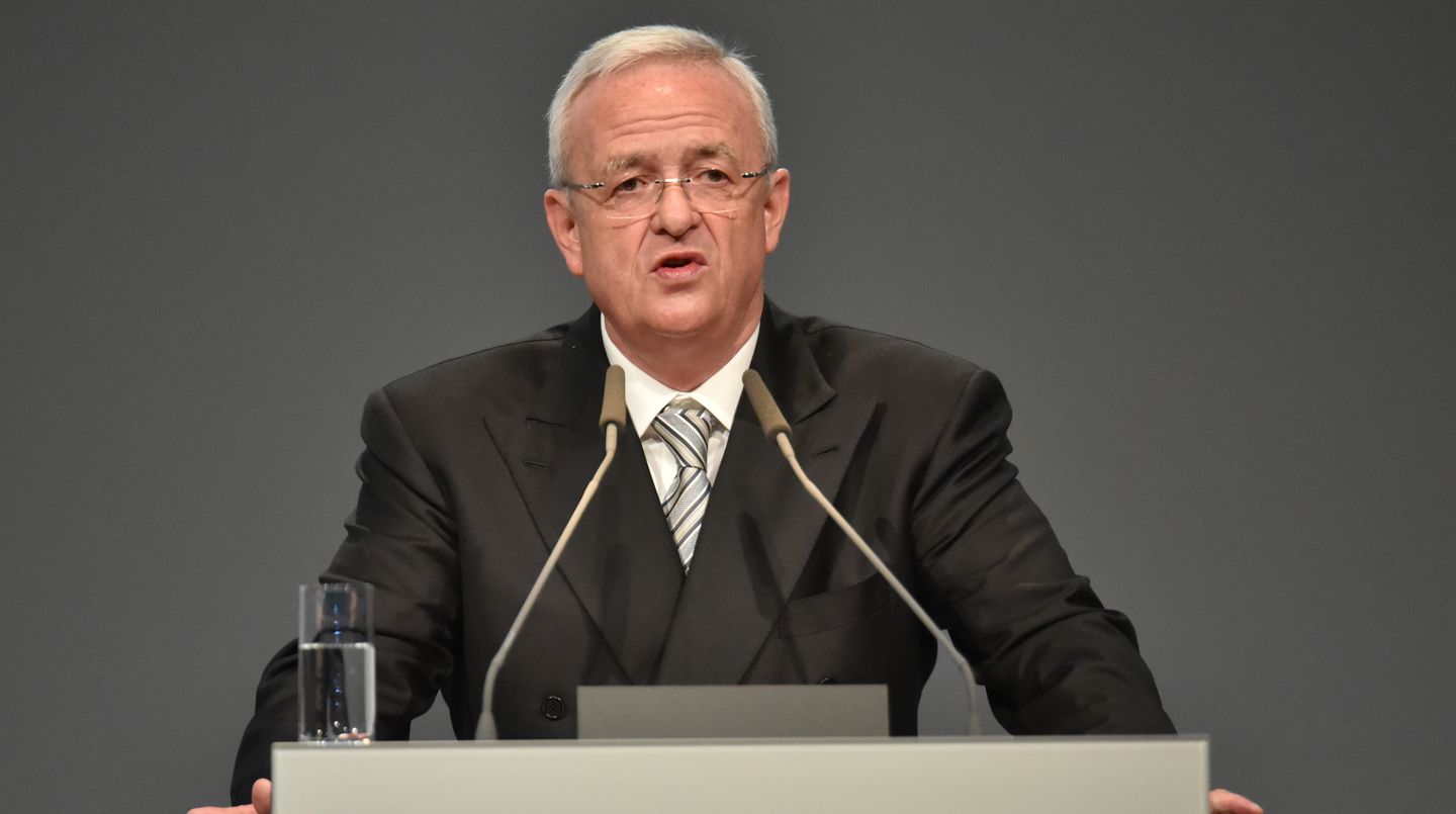 VW-Chef Martin Winterkorn kündigt einen neuen Volkswagen an
