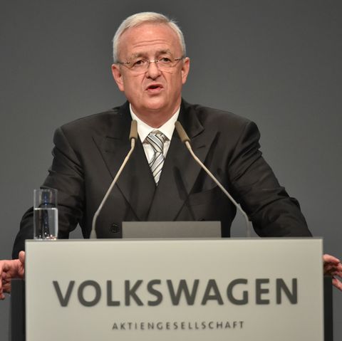 VW-Chef Martin Winterkorn kündigt einen neuen Volkswagen an
