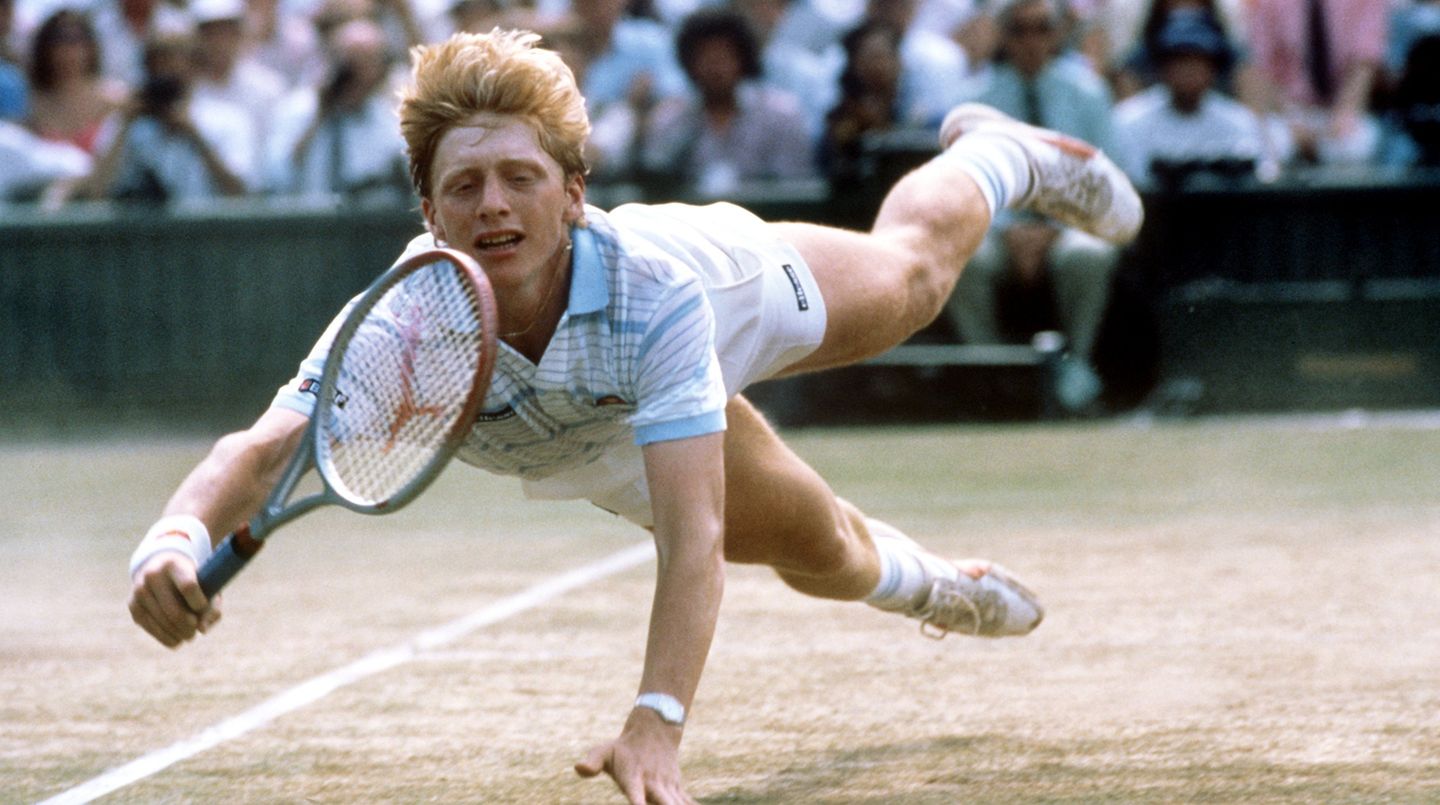 Boris Becker in Wimbledon vor 30 Jahren
