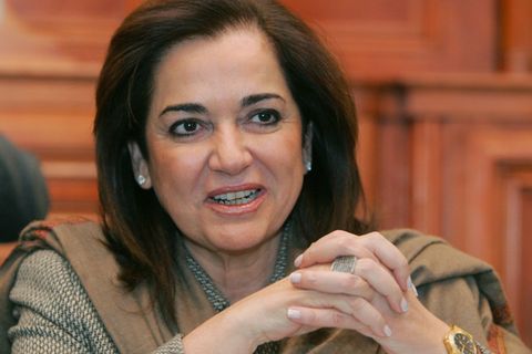 Dora Bakoyannis ist eine führende Politikerin der griechischen konservativen Partei Nea Demokratia