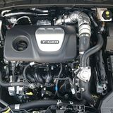 Der 1,6 Liter große Vierzylinder-Benzinmotor des Hyundai Tucson.