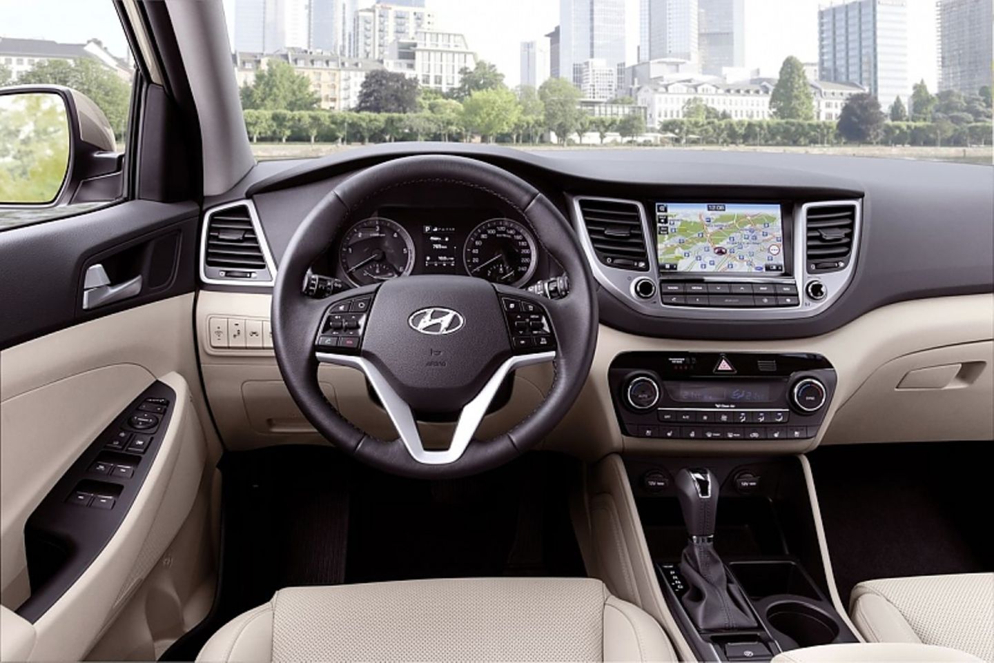 Das Cockpit des neuen Hyundai Tucson.