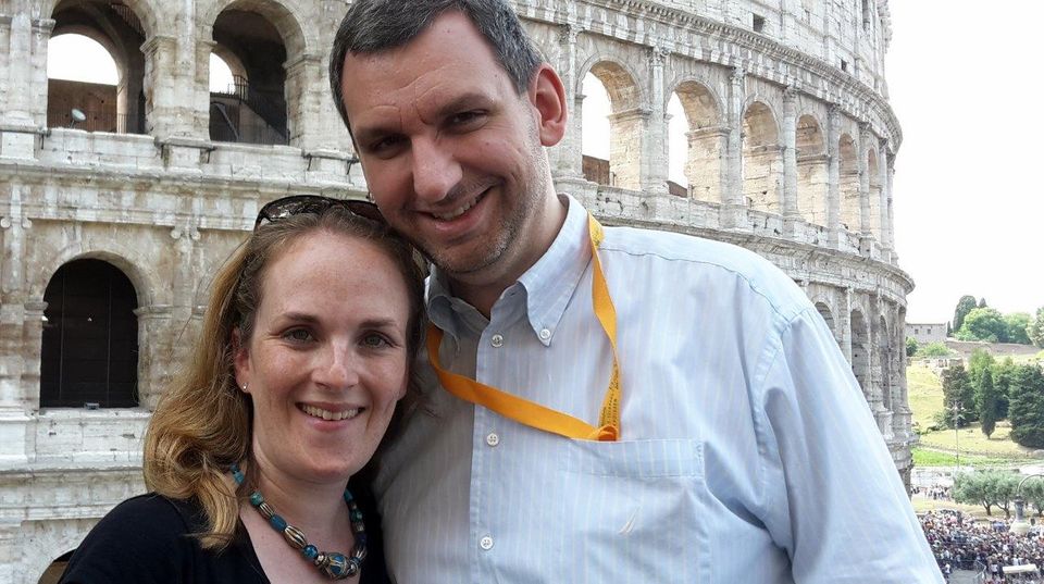 Miriam Covi und ihr Mann Miriam Covi und ihr Mann vor dem Kolosseum
