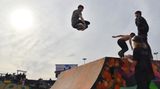 Diesen riesigen Skate-Park hat  das Festival der Stadt Roskilde als ganzjährige Einrichtung geschenkt.