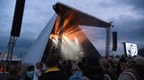 Seit 2014 ist Roskilde Rising ein Teil des Festivals. Es findet ausschließlich in den ersten Tagen statt und dreht sich um alles, das wächst und größer wird. Das betrifft nicht nur junge Bands und Nachwuchskünstler, sondern auch Ideen, deren Zeit noch kommen wird. Die Bühne wird bestimmt durch das Motiv der Pyramide.