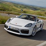 Der neue Porsche Boxster Spyder ist 4,41 Meter lang,...