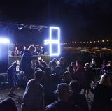 Auch nachts ist auf dem Festival viel los
