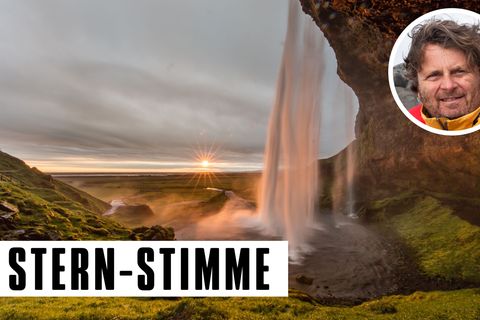 Michael Poliza: Bilder meines Lebens: Magischer Wasserfall - um kurz vor Mitternacht