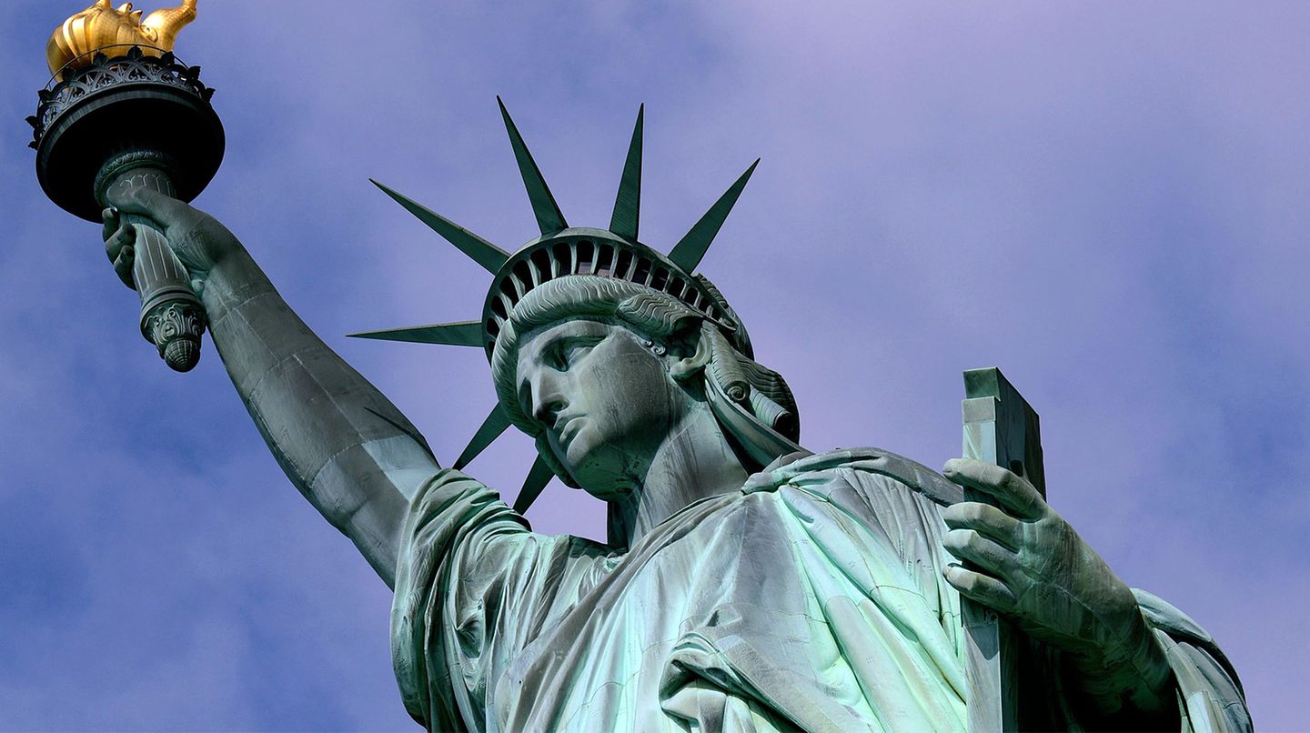 Die Freiheitsstatue in New York