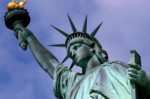 Die Freiheitsstatue in New York