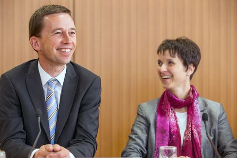 Die Sprecher der Partei "Alternative für Deutschland" (AfD), Bernd Lucke und Frauke Petry