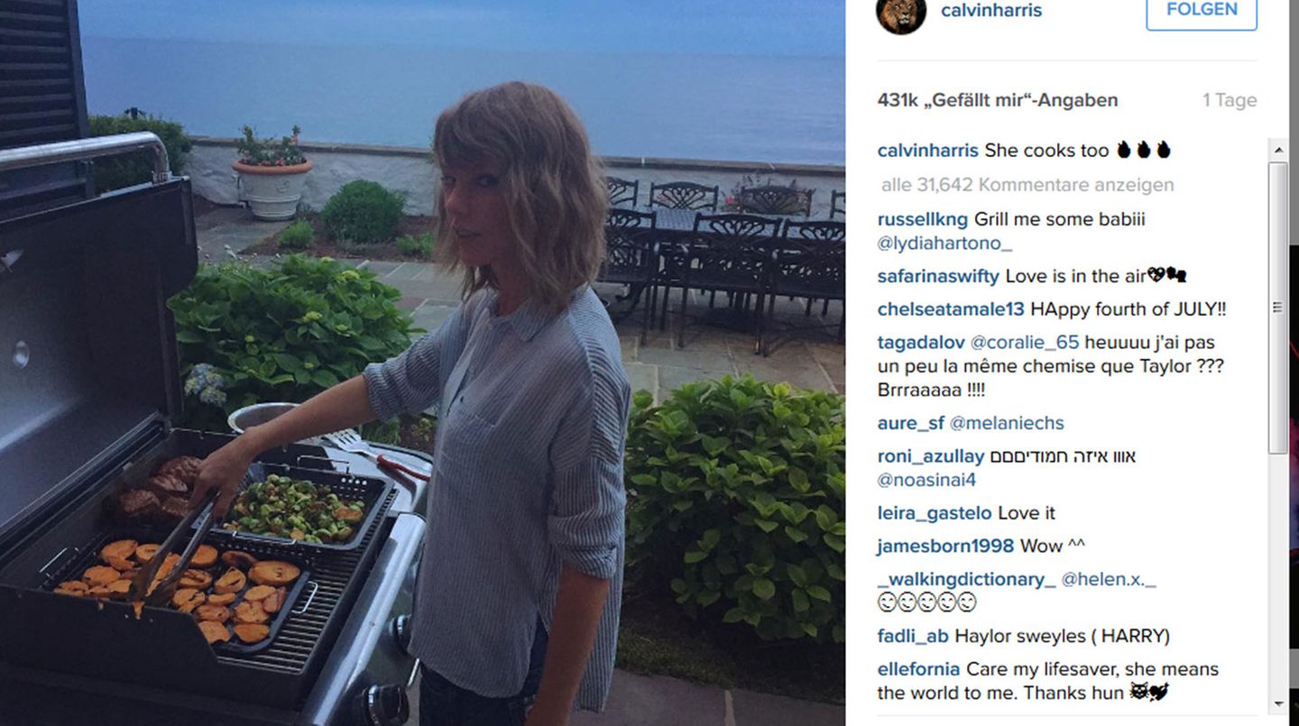 Taylor Swift am Grill Taylor Swift am Grill