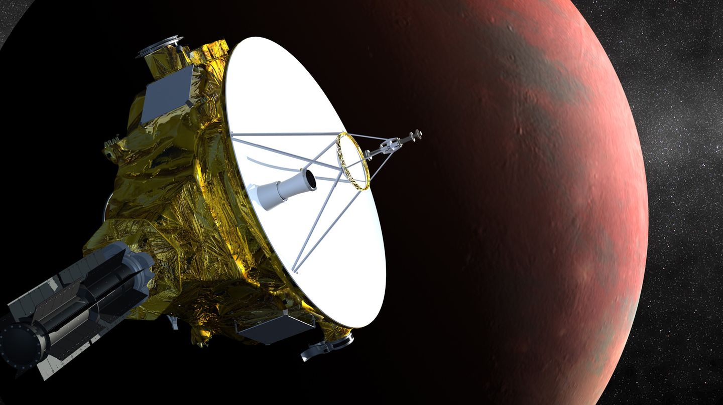 Die Nasa-Sonde "New Horizons" vor ihrem Ziel: dem Zwergplaneten Pluto