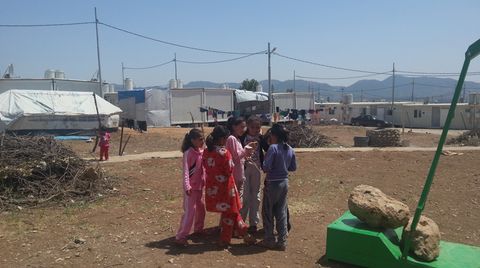 Kinder im Dawoodiya-Flüchtlingslager im Nordirak