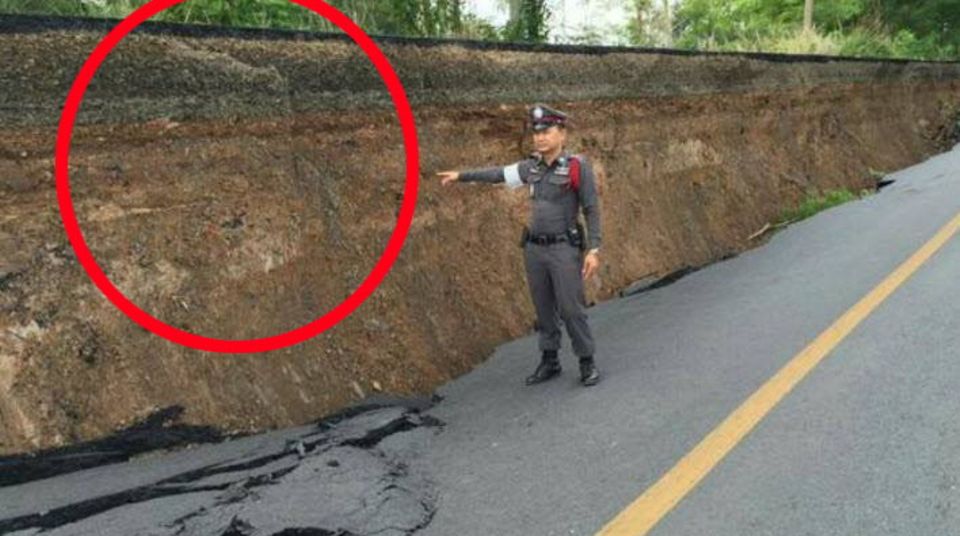 Erdrutsch in Thailand: Wie durch ein Wunder ist niemand zu Schaden gekommen. Wie durch ein Wunder ist niemand zu Schaden gekommen.