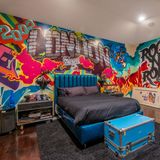 Kinderzimmer mit Graffiti