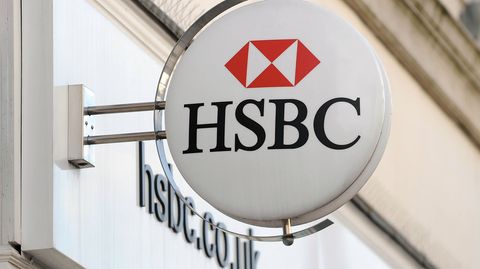 Ein Logo der HSBC-Bank